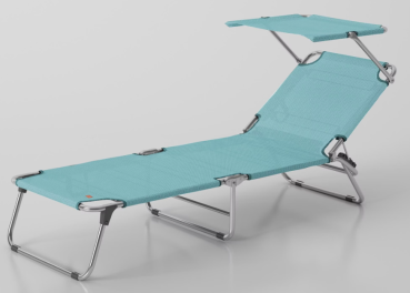 FIAM® Liegestuhl AMIGO TOP Hellblau